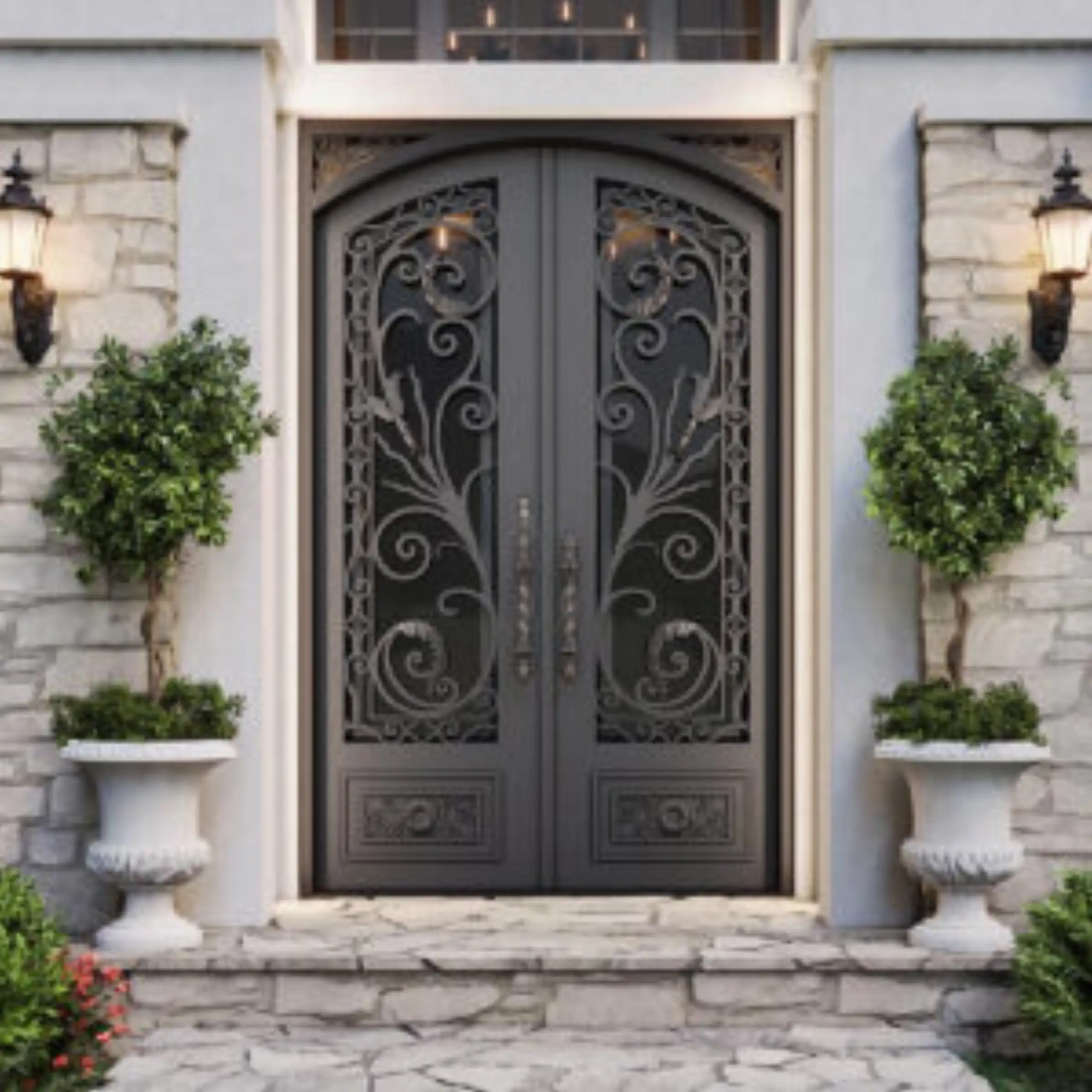 Decorative Cast Aluminum Security Entry Door – Strength Meets Sophistication